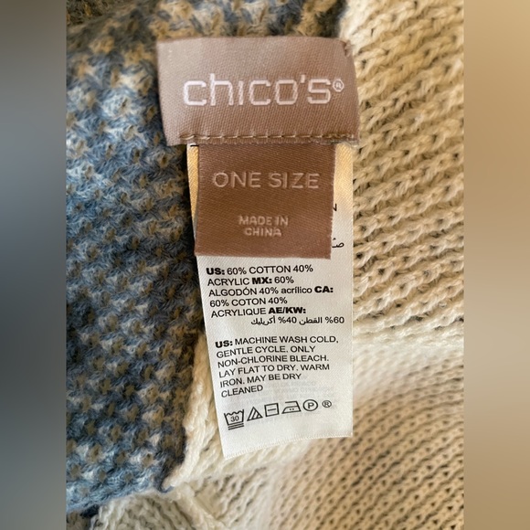 Chico’s poncho 💎✨ one size - Picture 13 of 14